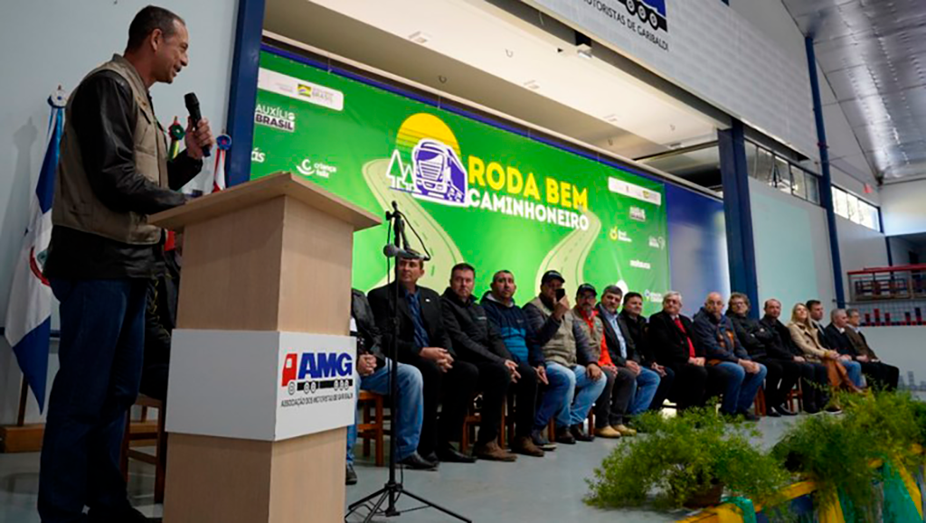 Evento de entrega de estação do Roda Bem Caminhoneiro em Garibaldi (RS). Foto: Anderson Tenório/ Min. Cidadania