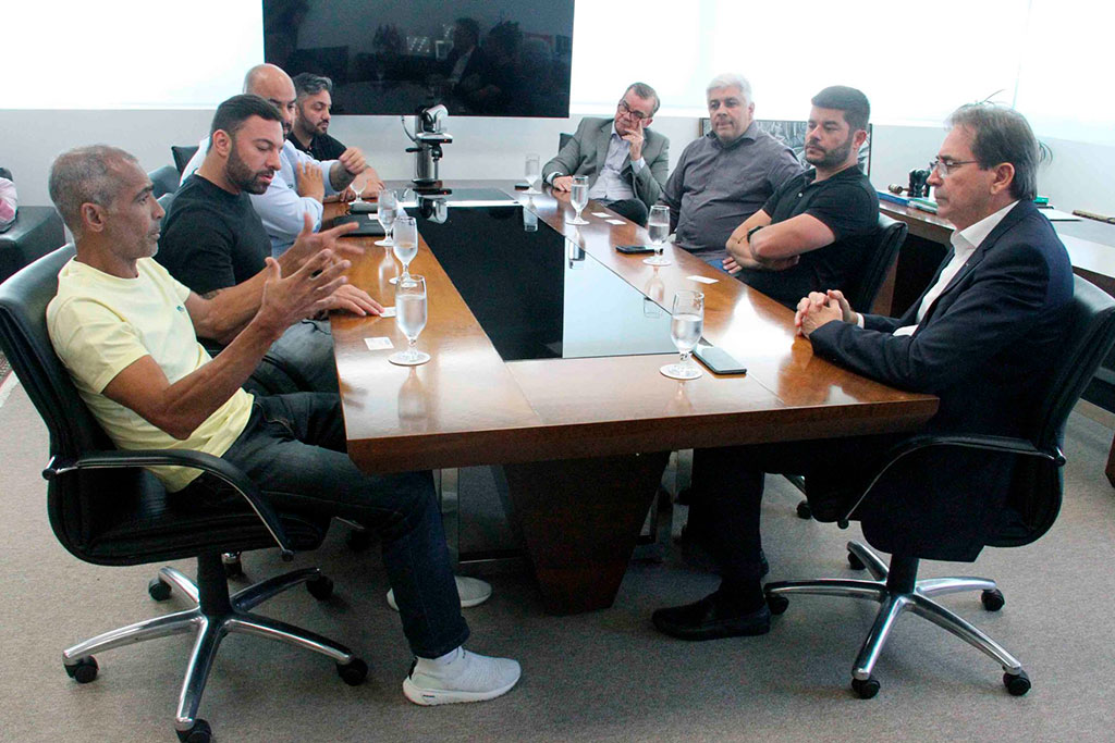 Liberais durante reunião na Fiesc