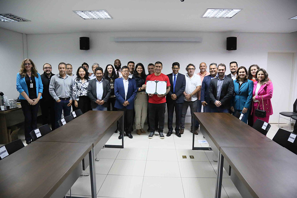 Liberais durante ato de sanção da modernização da Lei