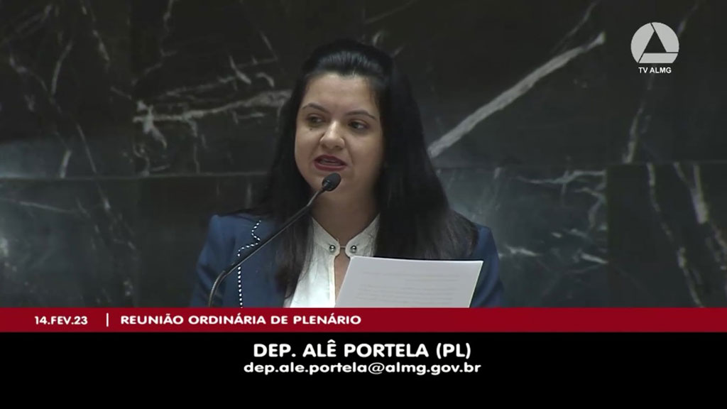 Deputada estadual Alê Portela (PL-MG)