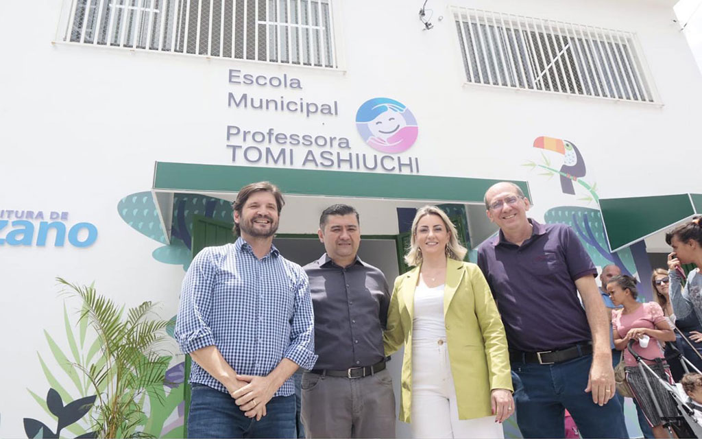 Nova unidade educacional conta com estrutura moderna que atenderá 560 crianças na região; equipamento homenageia a professora Tomi Ashiuchi