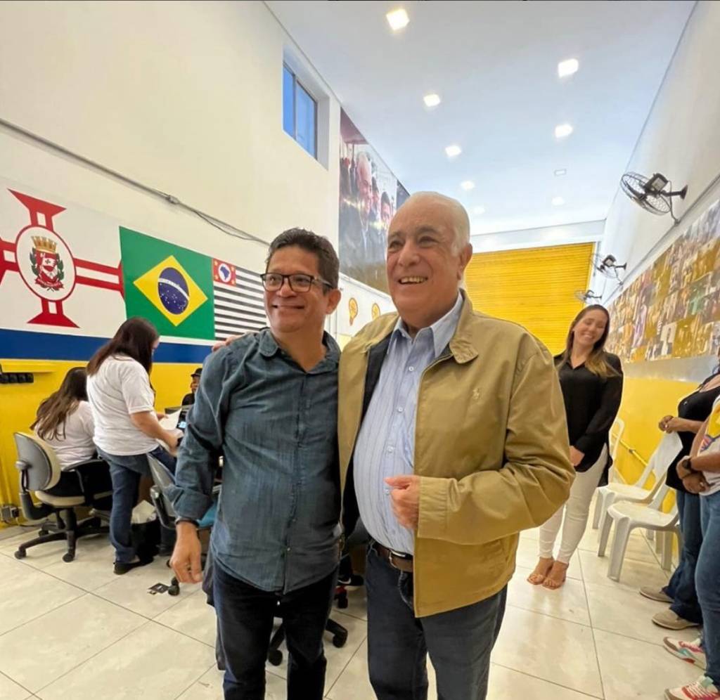 Antonio Carlos Rodrigues ( PL- SP) durante visita nova sede da subprefeitura do Campo Limpo