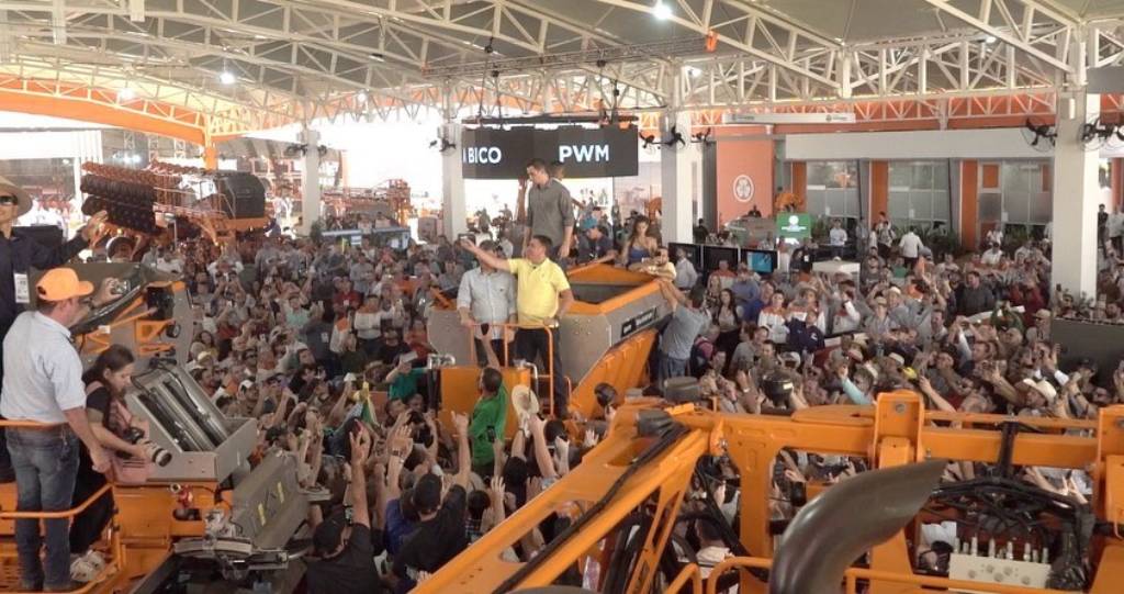 Presidente de honra do PL, Jair Bolsonaro, durante Agrishow