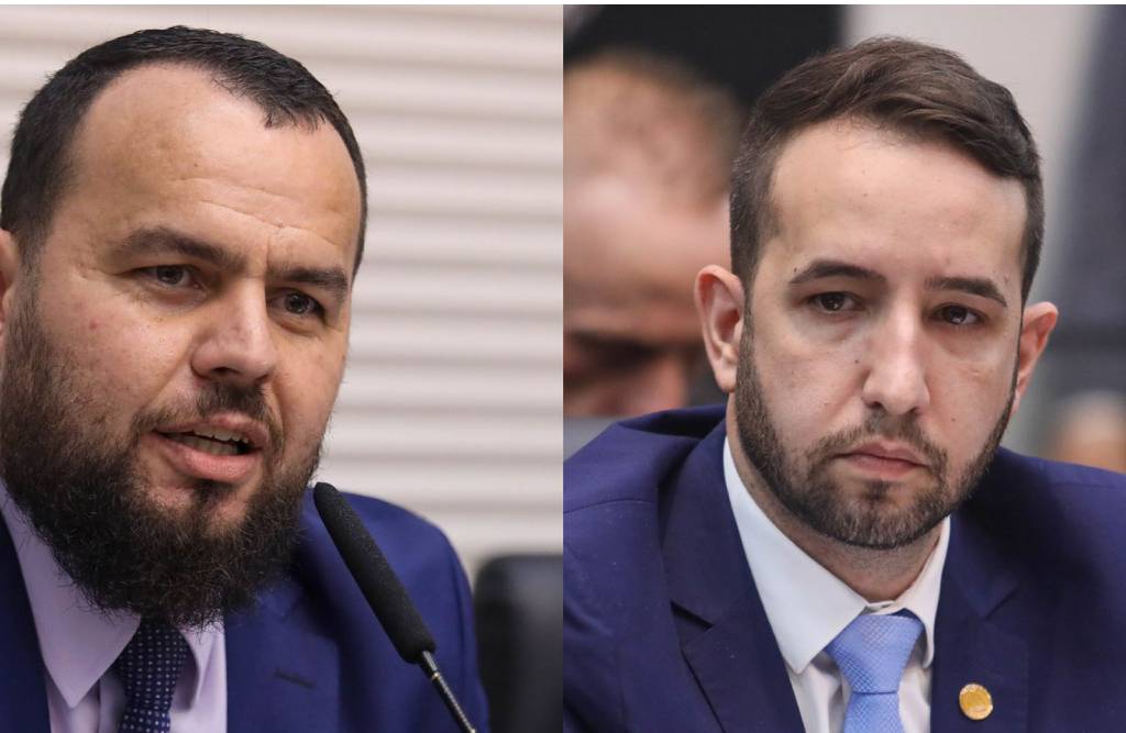 Deputados Gil Diniz e Tenente Coimbra (PL-SP)