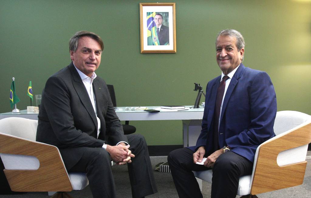Presidente de Honra do PL, Jair Bolsonaro, e o presidente nacional do partido, Valdemar Costa Neto - Foto: Beto Barata/ PL