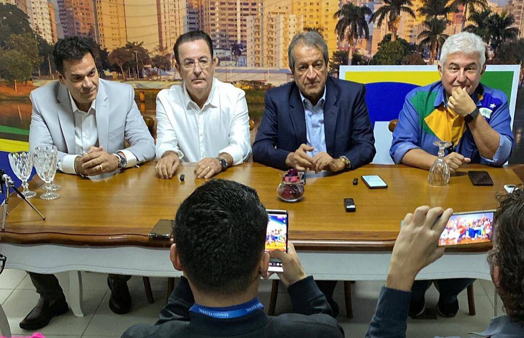 Presidente Valdemar Costa Neto durante inauguração do diretório municipal do PL em São José do Rio Preto (Foto: Divulgação)
