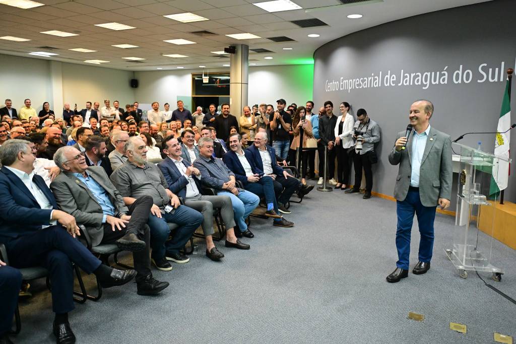 Estado vai investir mais R$ 167 milhões até 2026 no sistema elétrico da região de Jaraguá do Sul (Fotos: Eduardo Valente / Secom)