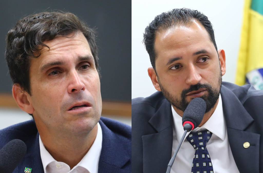Deputados Luiz Lima (PL-RJ) e Maurício do Vôlei (PL-MG) Foto: Vinicius Loures/Câmara dos Deputados