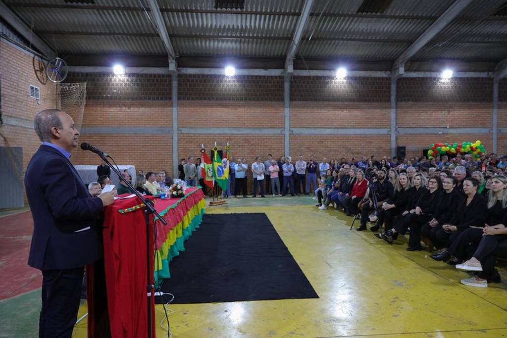 Governador Jorginho Mello inaugura pavimentação asfáltica rural durante comemoração dos 28 anos de Cunhataí – Foto: Roberto Zacarias/Secom