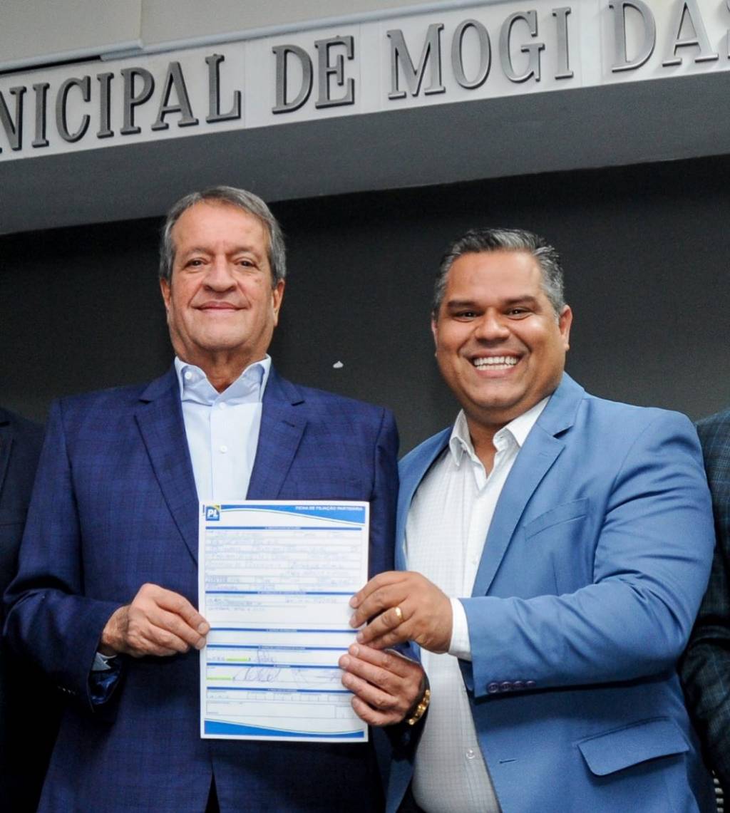 Presidente do PL, Valdemar Costa Neto e o vereador Zé Luiz (Foto divulgação redes sociais)