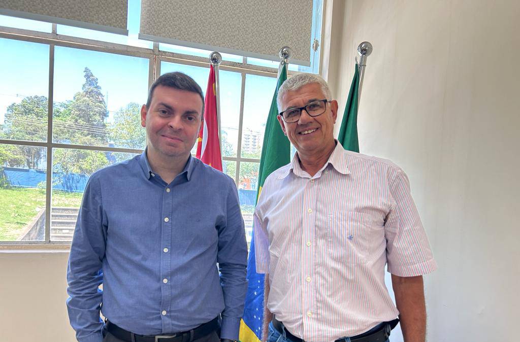 Vereador Sérgio Van (PL-SP) e o Secretário da Educação, Bruno Roza
