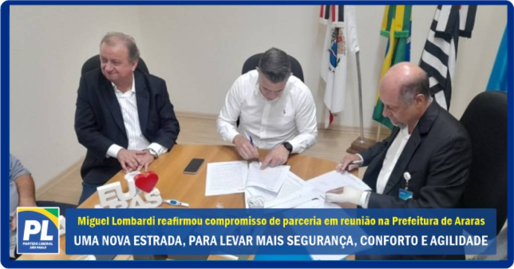 Miguel Lombardi viabiliza pavimentação da Estrada do Canil Municipal em Araras