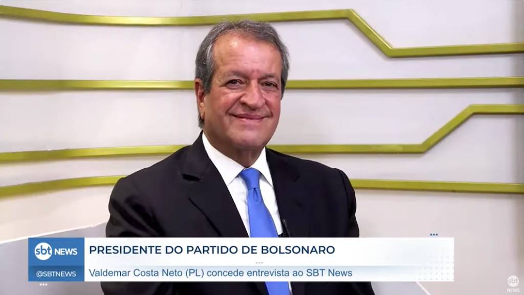 Presidente do PL, Valdemar Costa Neto