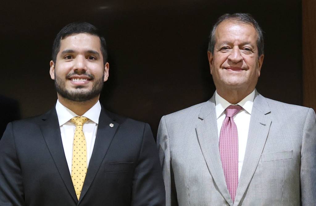 Deputado André Fernandes (PL-CE) e o Presidente do PL, Valdemar Costa Neto - Foto: Beto Barata/PL