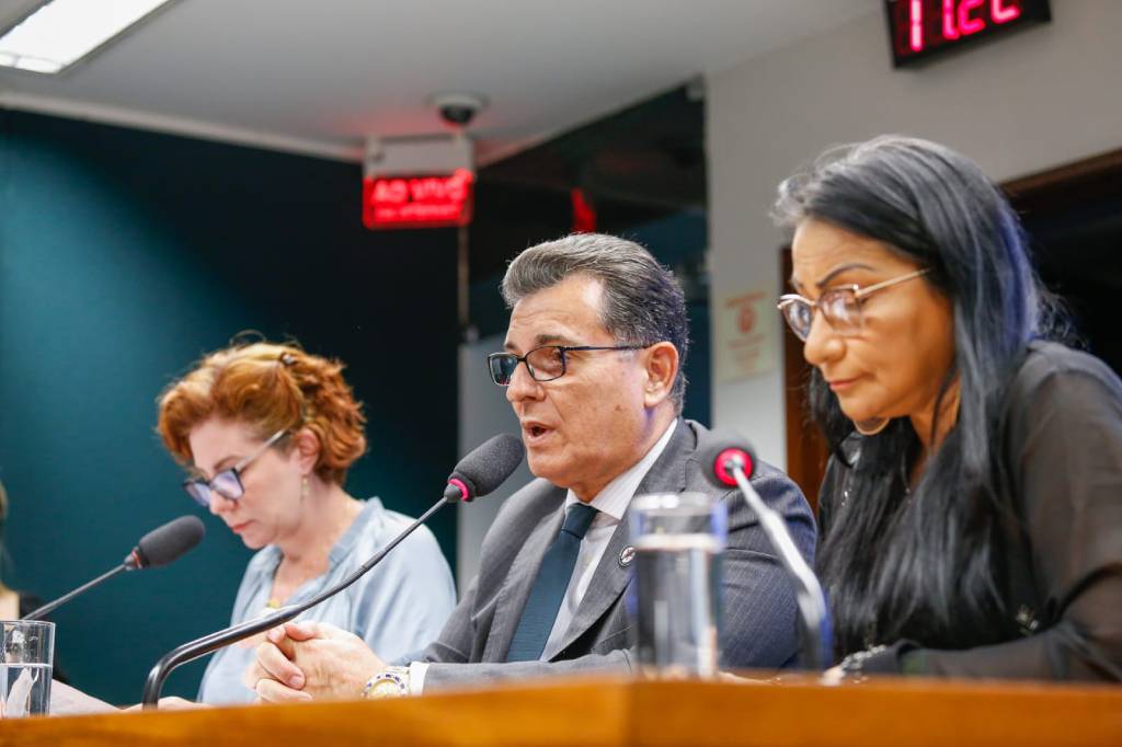 Deputada Carla Zambelli (PL-SP), Deputado Coronel Meira (PL-PE) e a Deputada Silvia Waiãpi (PL-AP)