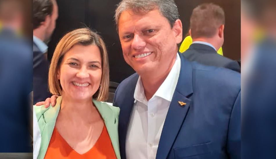Deputada Graciela e o Governador Tarcísio Freitas