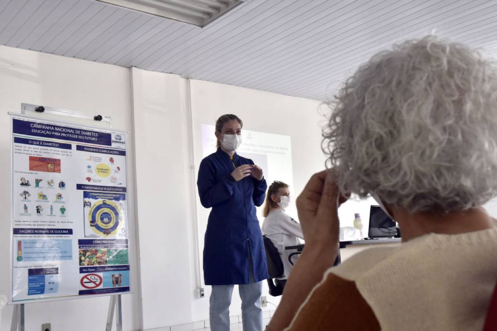 Entre as ações realizadas pela UGPS, estão as atividades coletivas para orientação sobre a doença - Foto: Fotógrafos PMJ