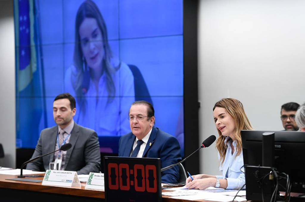 A presidente da comissão mista, senadora Daniella Ribeiro, ao lado do relator-geral, deputado Luiz Carlos Motta (PL-SP) Edilson Rodrigues/Agência Senado