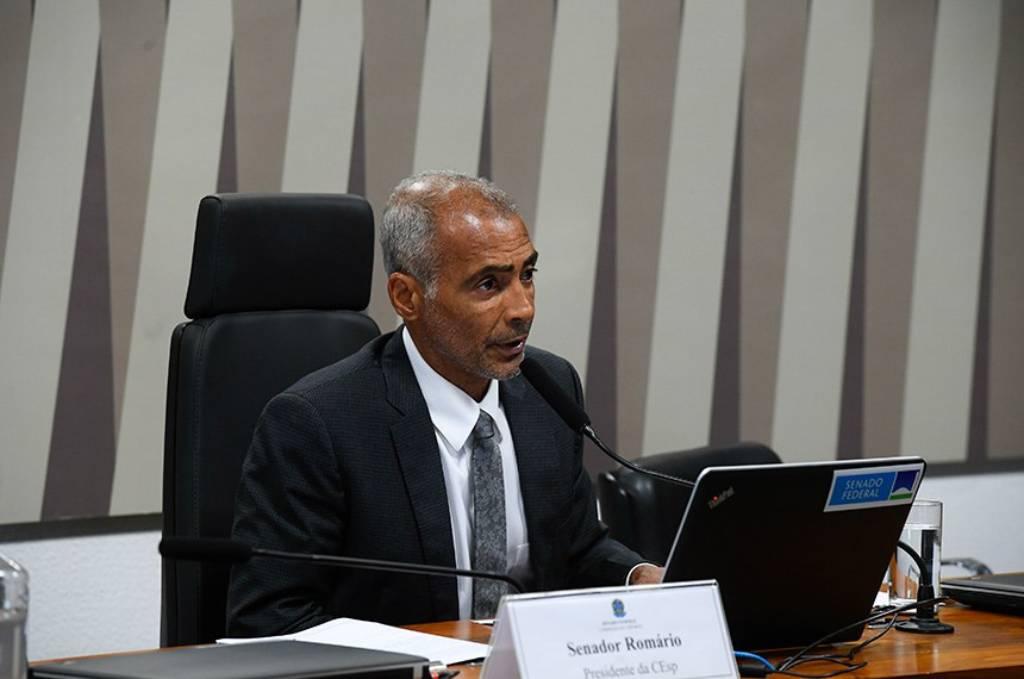 Romário, relator: o projeto destaca as demandas dos paradesportistas brasileiros e busca fortalecer a qualidade de vida e dignidade das pessoas com deficiência Foto: Marcos Oliveira/Agência Senado