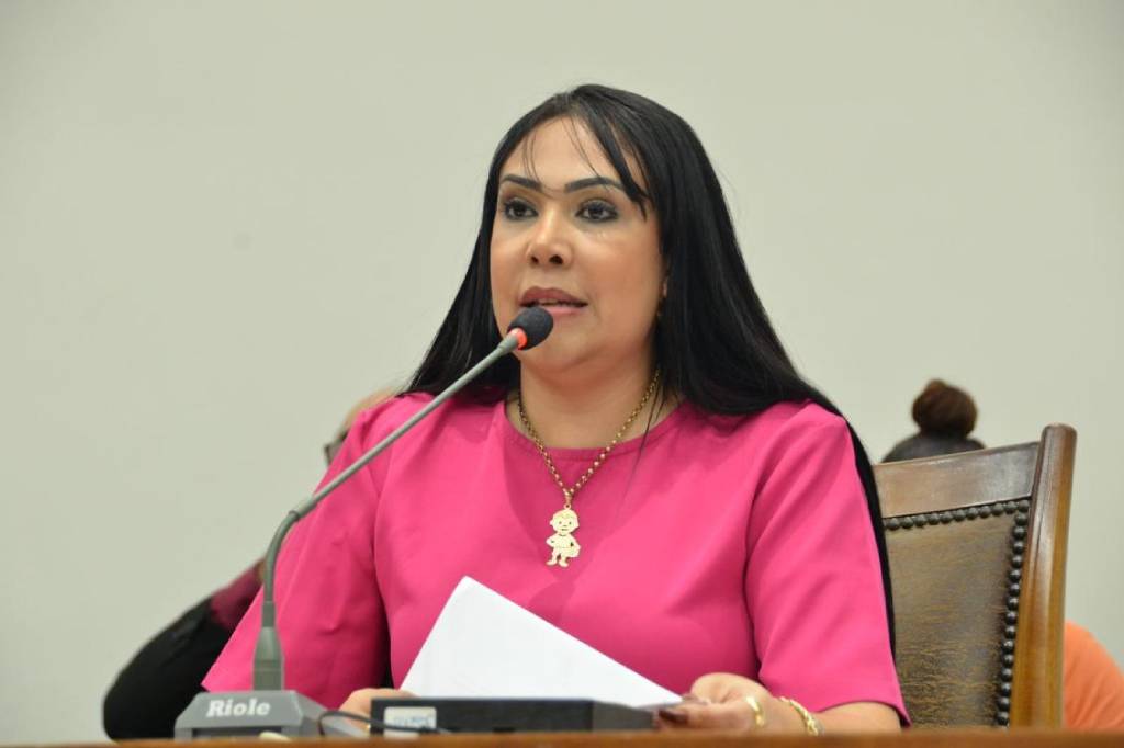 Janad Valcari (PL-TO) na mesa diretora da Aleto / Foto: Dicom