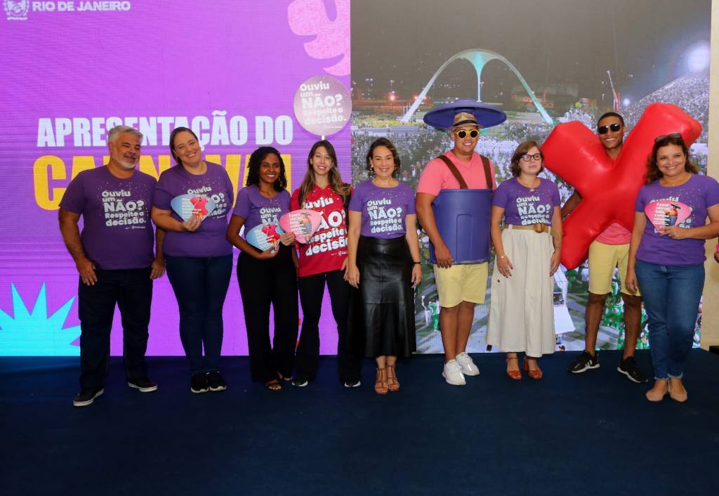 Campanha de Carnaval "Ouviu um NÃO? Respeite a decisão" traz mensagens direcionadas aos homens sobre crimes como assédio e importunação - Foto: (Philippe Lima)