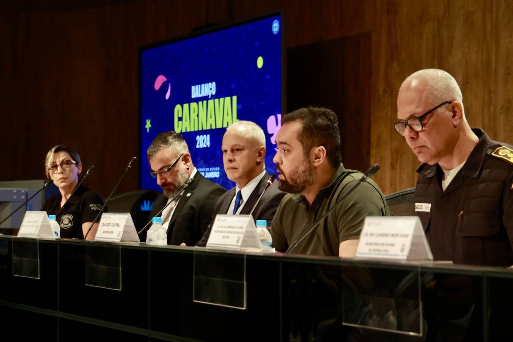 Governador e secretários de Estado apresentam balanço do Carnaval 2024 - (Foto: Rogério Santana)
