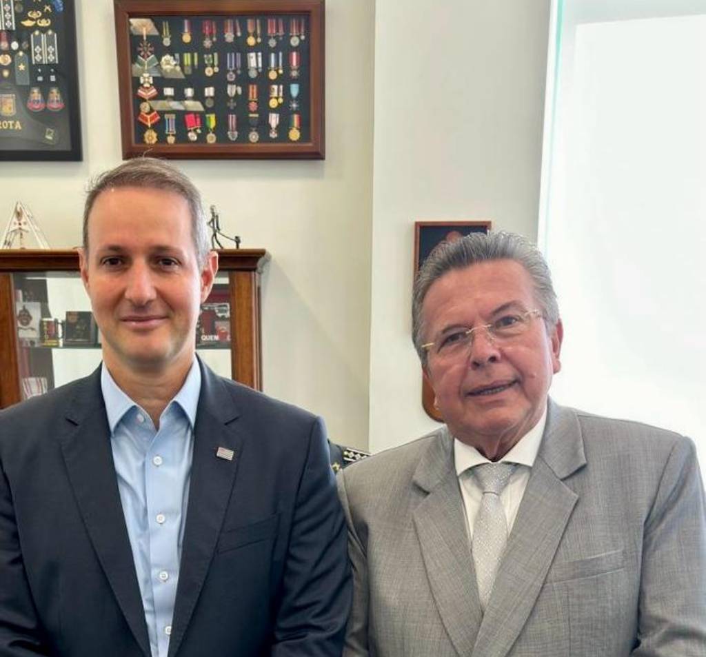 Carlão Pignatari se encontrou na última terça-feira, 6, com o secretário de Estado da Segurança Pública, Guilherme Derrite (PL-SP) - Foto: Divulgação Alesp
