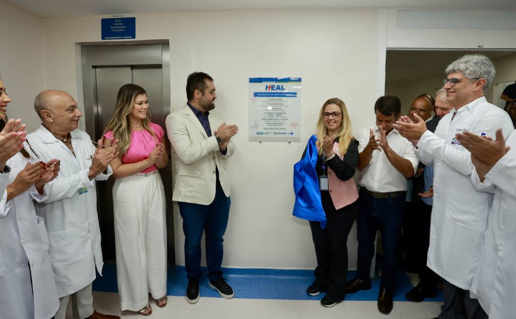 Governador Cláudio Castro (PL-RJ) durante a inauguração da nova maternidade do Hospital Estadual Azevedo Lima (HEAL), no Fonseca, em Niterói – Foto: (Rogério Santana)