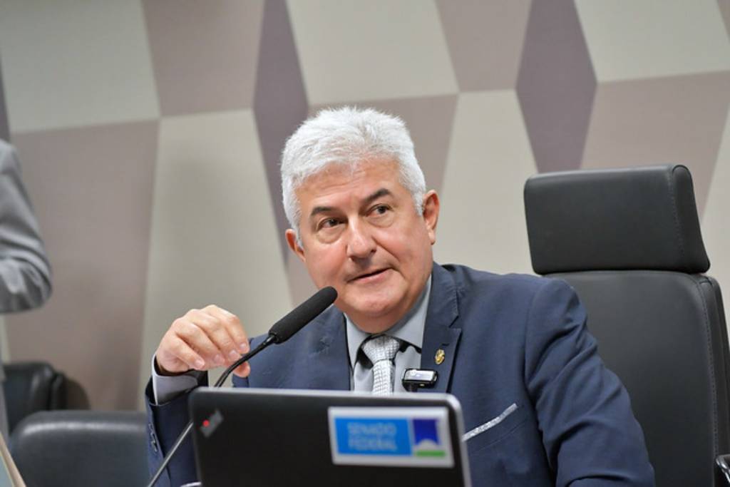 Senador Astronauta Marcos Pontes (PL-SP), conduz audiência - Foto: Geraldo Magela/Agência Senado