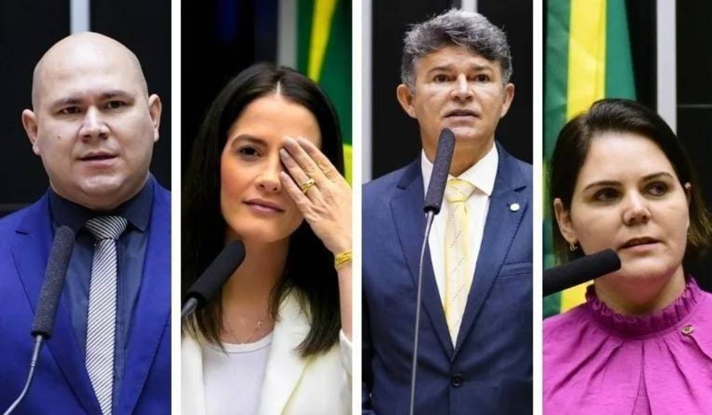 Deputado federal Abílio Brunini (PL-MT), Deputada federal Amália Barros (PL-MT), deputado federal José Medeiros (PL-MT), Deputada federal Coronel Fernanda (PL-MT) - Foto: Divulgação/Assessoria de Imprensa