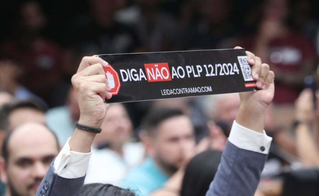 Motoristas protestaram na Câmara contra o projeto do governo sobre o tema - Foto: Bruno Spada / Câmara dos Deputados