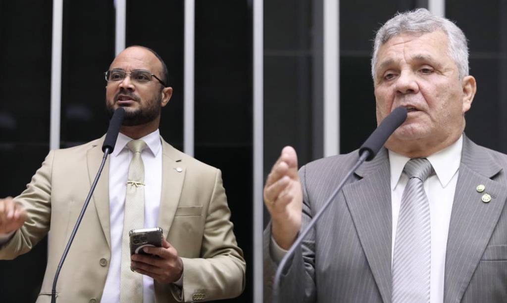 Deputados Capitão Alden (PL-BA) e o Alberto Fraga (PL-DF) – Foto: Divulgação/ Agência Câmara de Notícias