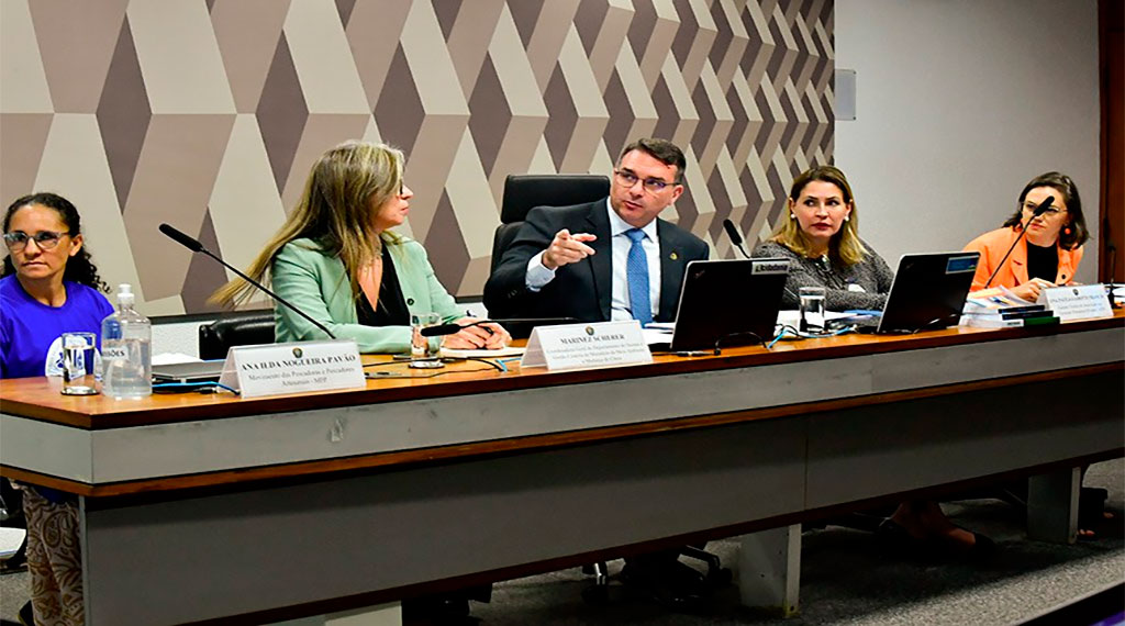 Relator, Flávio Bolsonaro afirmou que proposta melhora gestão das áreas e contribui para a geração de empregos – Foto: Waldemir Barreto/Agência Senado