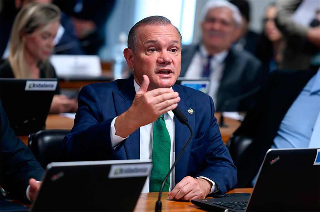 O relator, Senador Wellington Fagundes (PL-MT), defendeu aprovação da proposta – Foto: Edilson Rodrigues/Agência Senado