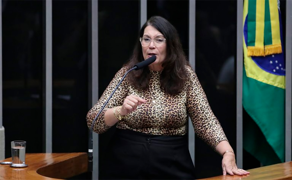Deputada Bia Kicis (PL-DFR) recomendou a aprovação da proposta – Foto: Zeca Ribeiro/Câmara dos Deputados