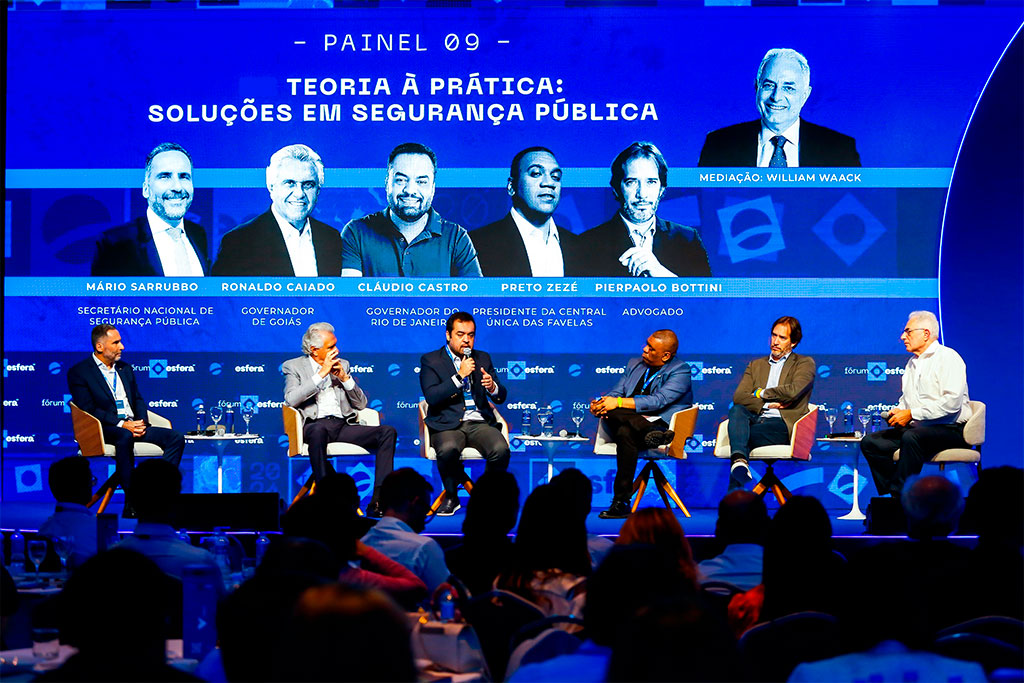 Governador Cláudio Castro (PL-RJ) participou de painel sobre Segurança Pública durante o Fórum Esfera Nacional, em São Paulo – Foto: (Marcelo Regua)