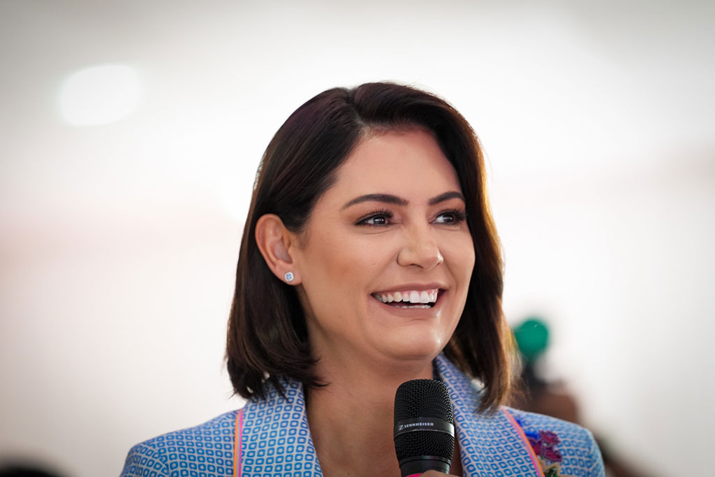 Presidente do PL Mulher e ex-primeira-dama do Brasil, Michelle Bolsonaro - Foto: ASCOM/PL Mulher