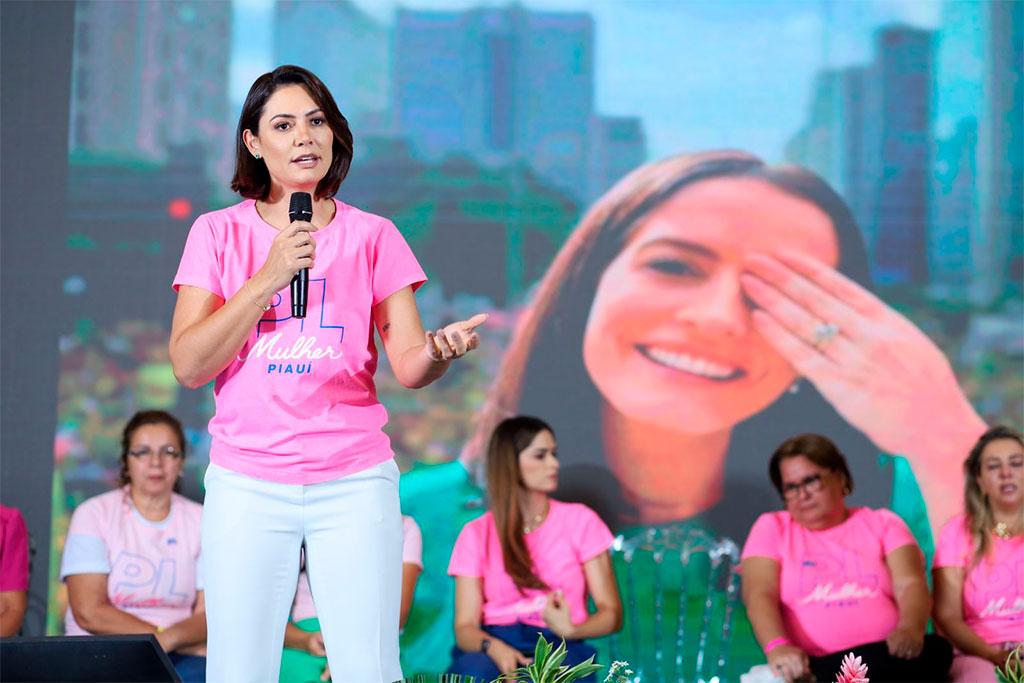 Presidente do PL Mulher, Michelle Bolsonaro - Foto: divulgação/PL Mulher