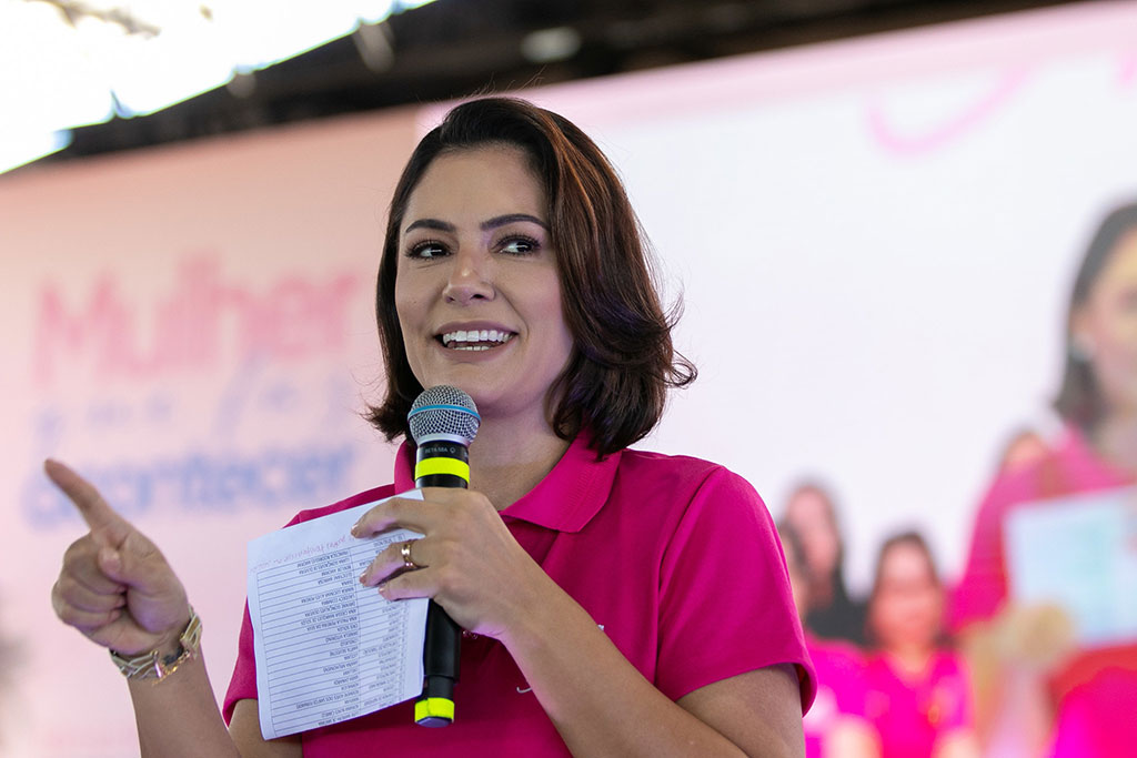 Presidente de PL Mulher, Michelle Bolsonaro - Foto: divulgação PL Mulher