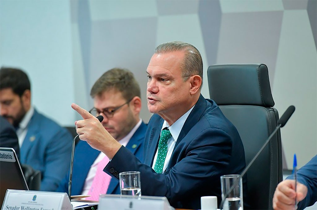 Senador Wellington Fagundes (PL-MT) – foto: presidiu o debate – Foto: Geraldo Magela/Agência Senado