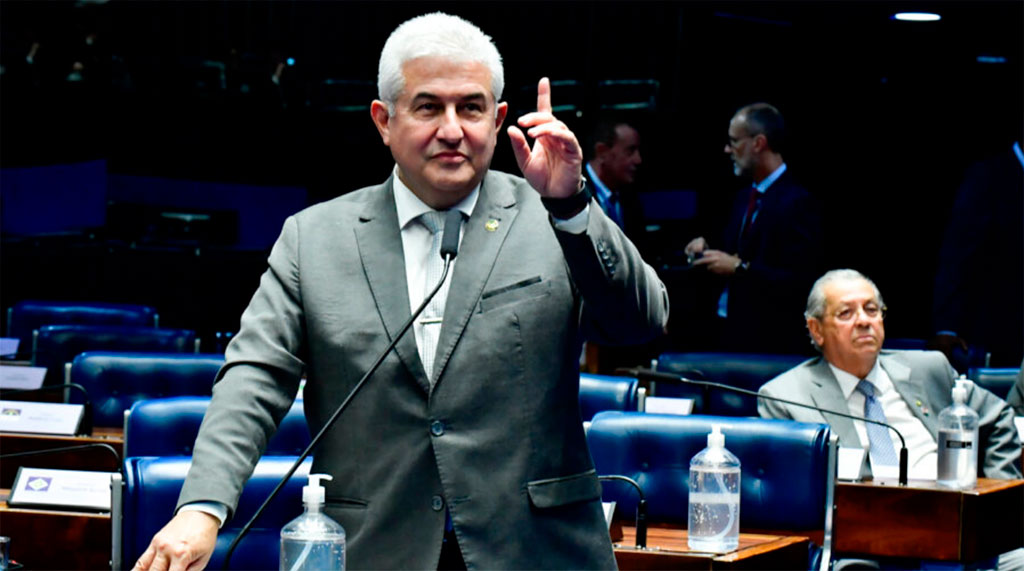 O senador Marcos Pontes (PL-SP) no plenário do Senado. Foto: Waldemir Barreto/Agência Senado