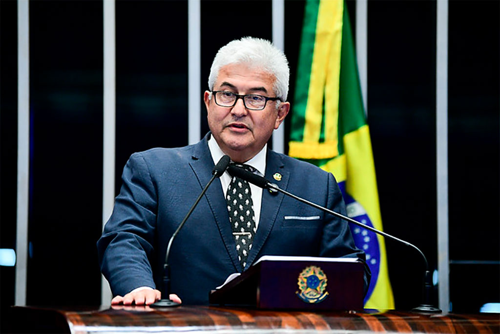 Em discurso, à tribuna, senador Astronauta Marcos Pontes (PL-SP) - Foto: Pedro França/Agência Senado