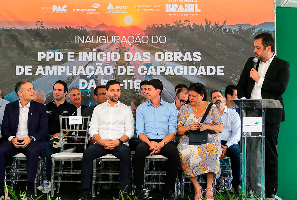 Governador Cláudio Castro (PL-DF) durante inauguração do primeiro Ponto de Parada e Descanso (PPD) da Rodovia Presidente Dutra no Estado do Rio de Janeiro, em Seropédica - Foto: Philippe Lima
