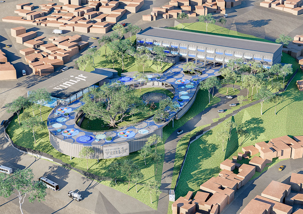 Projeto Cidade da Educação, do Instituto Vini.Jr. Imagem: Divulgação Instituto Vini.Jr