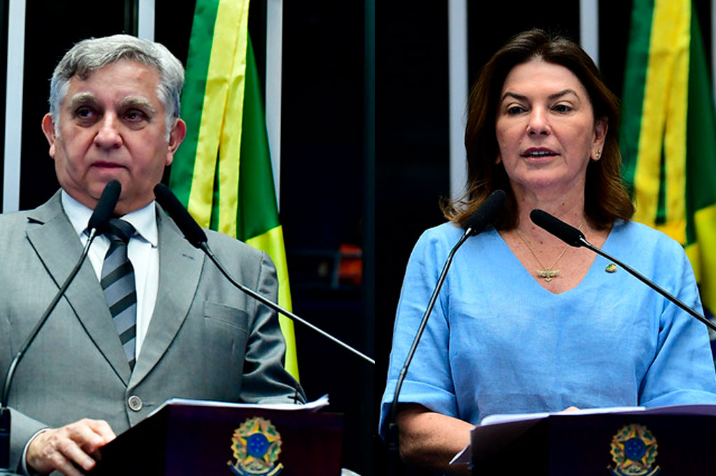 Senador Izalci Lucas (PL-DF) e a Senadora Rosana Martinelli (PL-MT) - Foto: Agência Senado
