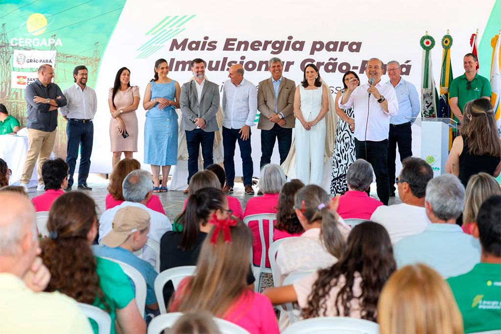 Jorginho Mello participa da inauguração de subestação de energia elétrica em Grão-Pará - Foto: Leo Munhoz / SECOM
