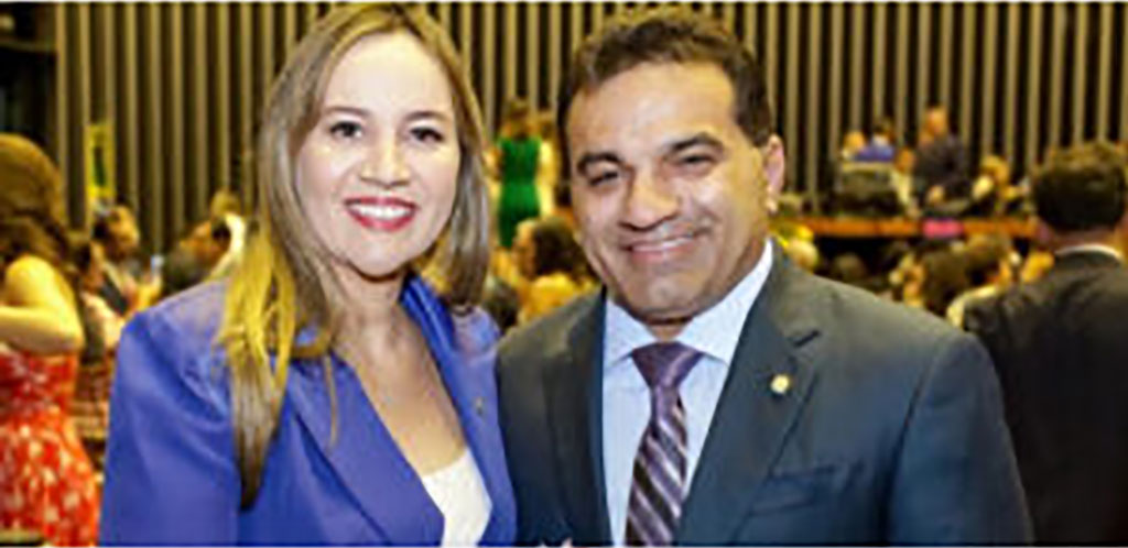 Presidente do PL e a Presidente do PL Mulher, Josimar (PL-MA) e Detinha (PL-MA) - Foto: divulgação/Blog do Diniz