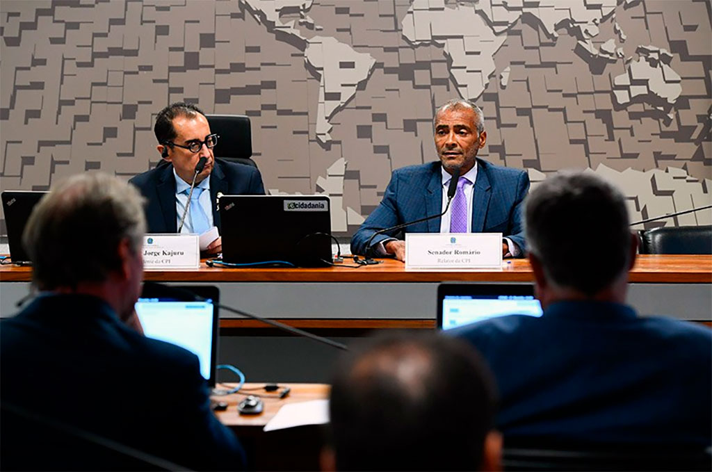 Kajuru é presidente e Romário, relator da CPI – Foto: Marcos Oliveira/Agência Senado