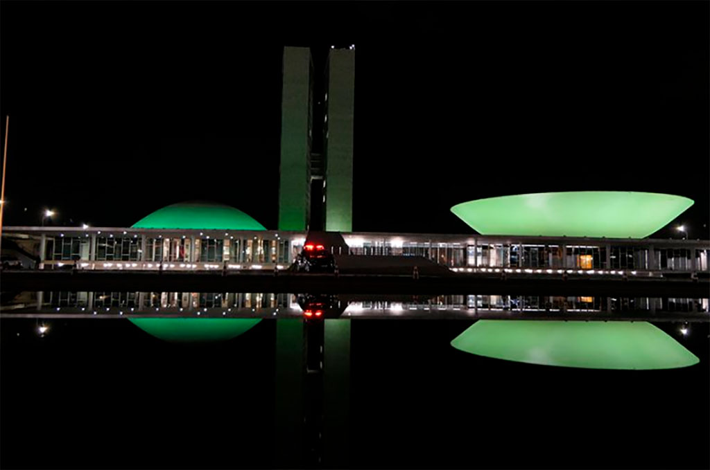 Congresso recebe iluminação especial em datas comemorativas – Foto: Roque de Sá/Agência Senado