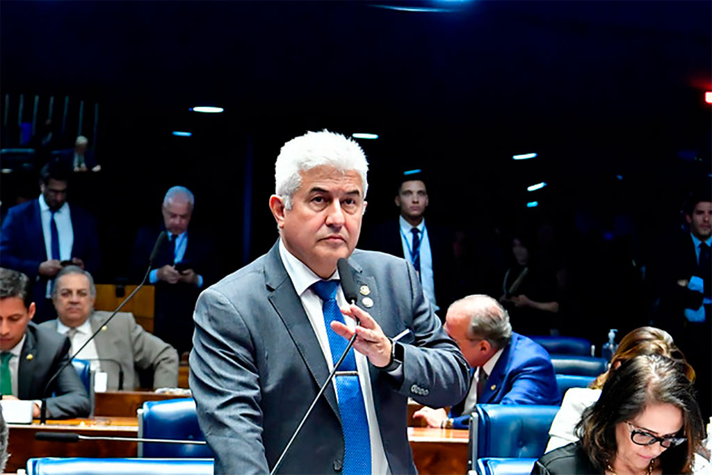 Em pronunciamento, à bancada, senador Astronauta Marcos Pontes (PL-SP) - Foto: Waldemir Barreto/Agência Senado